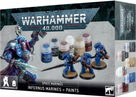 Стартовый набор Warhammer 40,000: Space Marine -  Infernus Marines + Paints Set (60-11-23)