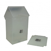 Пластиковая коробочка Blackfire вертикальная - Прозрачная (80+ карт) (V8009)