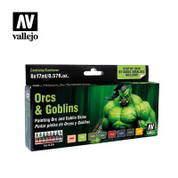 Набор красок Vallejo - Orcs & Goblins (72304) 8 красок по 17 мл