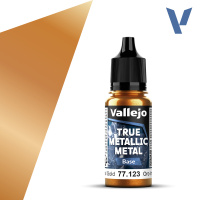 Краска для миниатюр Vallejo True Metallic Base – Imperial Gold (77123) 18 мл 