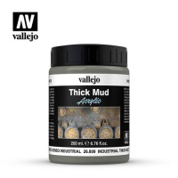 Краска имитация грязи Vallejo Diorama Effects - Industrial Thick Mud (26809) 200 мл