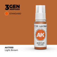 Краска для миниатюр AK Standard — Light Brown (AK11100) 17 мл