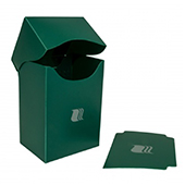 Пластиковая коробочка Blackfire вертикальная - Зелёная (80+ карт) (V8005)