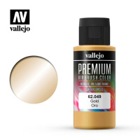 Краска металлик Vallejo Premium Color - Gold (62049) 60 мл