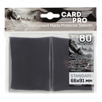 Протекторы Card-Pro для ККИ - Чёрные (80 шт.) 66x91 мм (CP-001)