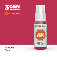 Краска для миниатюр AK Standard — Ruby (AK11084) 17 мл