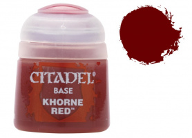 Краска для миниатюр Citadel Base: Khorne Red (21-04)