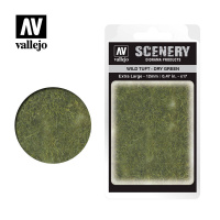 Модельная трава Vallejo Scenery: Wild Tuft - Dry Green (SC424) 12 мм