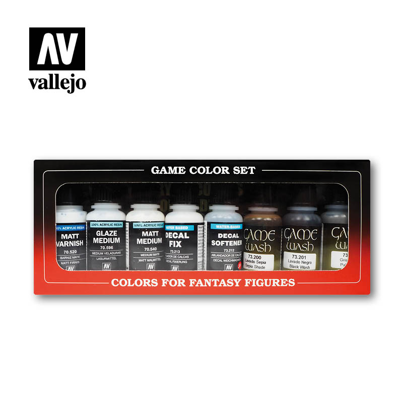 Набор красок Vallejo - Auxiliary Set (73999) 8 красок по 17 мл