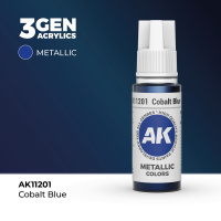 Краска металлик для миниатюр AK Metallic — Cobalt Blue (AK11201) 17 мл