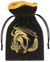 Мешочек Dragon Black & golden Velour Dice Bag (BDRA121)