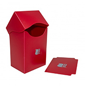 Пластиковая коробочка Blackfire вертикальная - Красная (80+ карт) (V8003)