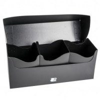 Пластиковая коробочка Blackfire Deck Holder для трех колод - Чёрная (240+) (BF04614)