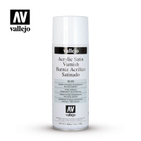 Лак-спрей акриловый полуматовый Vallejo Aerosol Varnish - Acrylic Matt Spray Varnish (28532) 400 мл