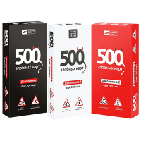 Набор из трёх дополнений 500 злобных карт