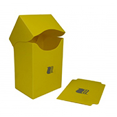 Пластиковая коробочка Blackfire вертикальная - Жёлтая (80+ карт) (V8008)