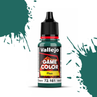 Краска (флуоресцентная) для миниатюр Vallejo Game Color - Fluorescent Cold Green (72161) 18 мл