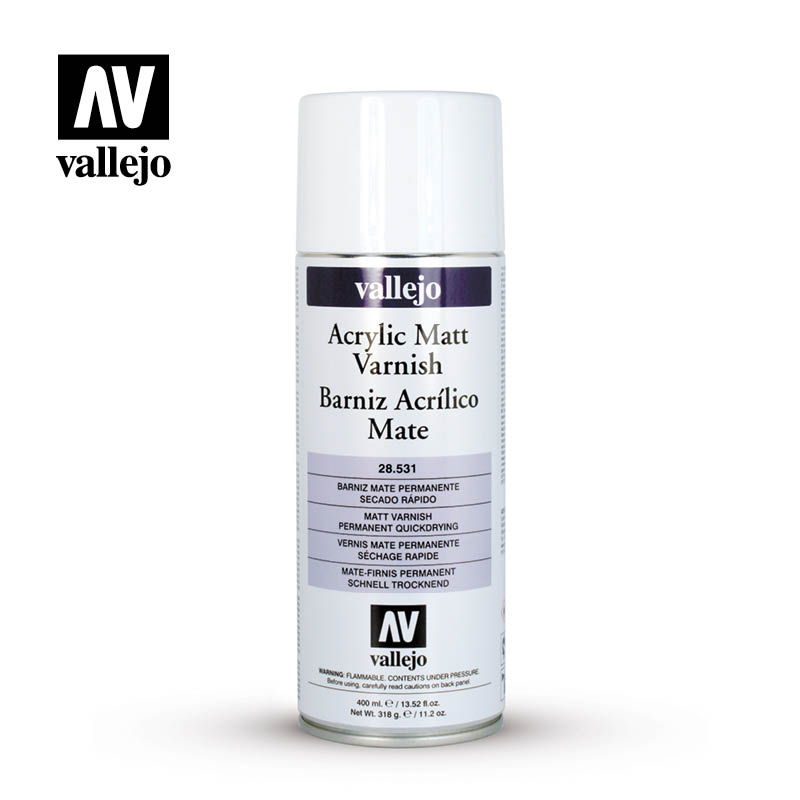 Лак-спрей акриловый матовый Vallejo Aerosol Varnish - Acrylic Matt Spray Varnish (28531) 400 мл