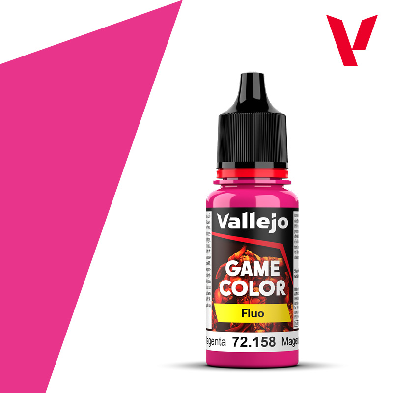 Краска (флуоресцентная) для миниатюр Vallejo Game Color - Fluorescent Magenta (72158) 18 мл