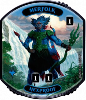 Токен Ultra Pro - Relic Tokens: Lineage Collection - Merfolk (Hexproof) (foil)