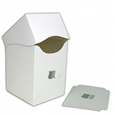 Пластиковая коробочка Blackfire вертикальная - Белая (100+ карт) (V10002)