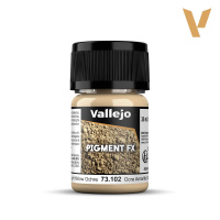 Пигмент (цветной порошок) Vallejo Pigments - Light Yellow Ocre (73102) 35 мл
