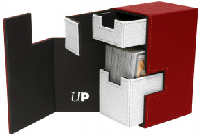 Коробочка Ultra-Pro M2.1 Deck Box Red/White (75 карт + кубики)