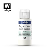Полиуретановый полуматовый лак Vallejo Varnish - Polyurethane Satin Varnish (26652) 60 мл