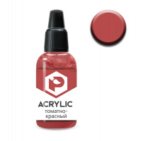 Краска Pacific88 ACRYLIC - Томатно-красный (Tomato red) (F138) 10 мл