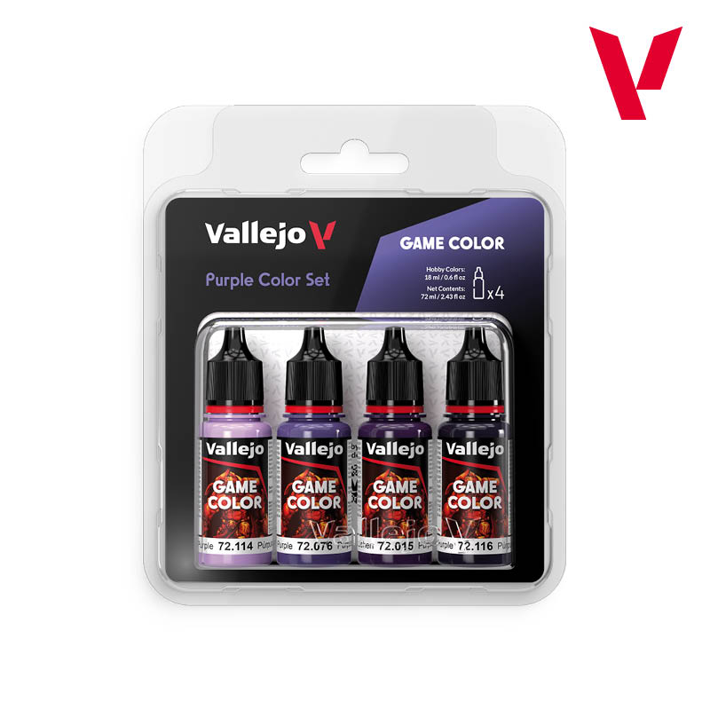 Набор красок Vallejo – Purple Color Set (72382) 4 краски по 18 мл
