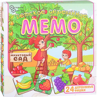 Детское деревянное Мемо "Фруктовый сад" 24 дет.