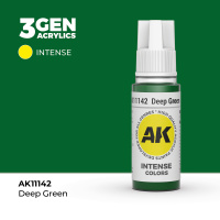 Краска для миниатюр AK Intense — Deep Green (AK11142) 17 мл