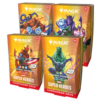 MTG Набор из 4 коллекционных командирских колод Marvel Super Heroe (англ.)