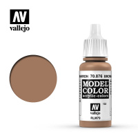Краска матовая для миниатюр Vallejo Model Color - Brown Sand (70876) 17мл
