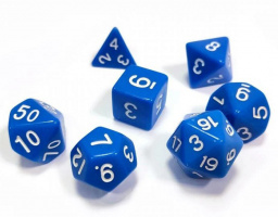 Набор кубиков для ролевых игр. Синие (DA0017)