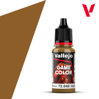 Краска для миниатюр Vallejo Game Color - Leather Brown (72040) 18 мл