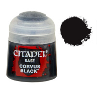 Краска для миниатюр Citadel Base Corvus Black (12ML) (21-44)