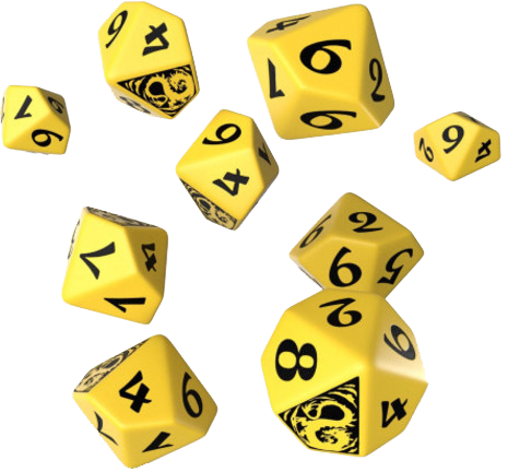 Набор кубиков Legend of the Five Rings Dragon Clan 10D10 Dice (SL5R58)
