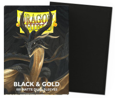 Протекторы Матовые Dragon Shield — Black & Gold Matte Dual (AT-15069)