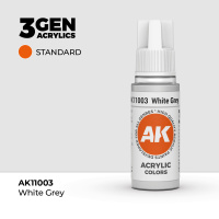Краска для миниатюр AK Standard — White Grey (AK11003) 17 мл