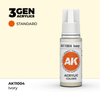 Краска для миниатюр AK Standard — Ivory (AK11004) 17 мл