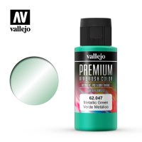 Краска металлик Vallejo Premium Color - Metallic Green (62047) 60 мл