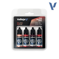 Набор красок Vallejo True Metallic – Ruby Red (77254) 4 краски по 18 мл